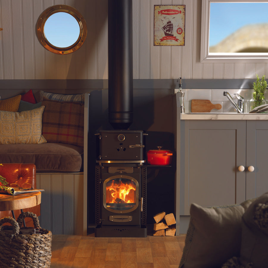 GoEco Adventure 5 Glamping Stove Narrow boat Install Front