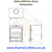 GoEco Plus 5kW Stove Dimensions
