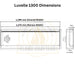 Melbury Luvelle 1300 Media Wall Fire Dimensions