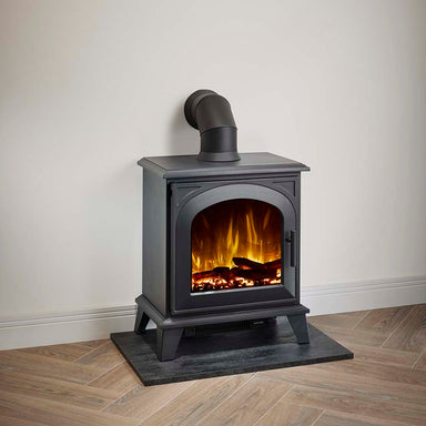 OER Firetti Ravena Electric Stove 45 Degree Angle
