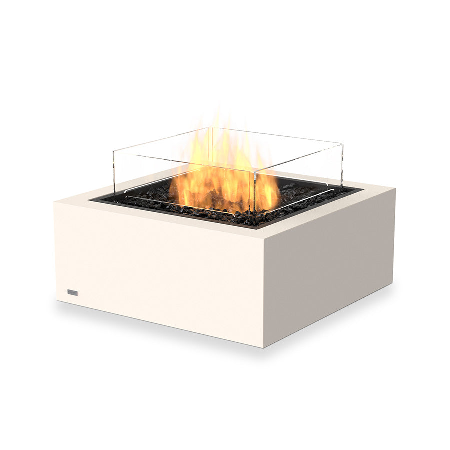EcoSmart Fire Base 30 Fire Pit Table Bone 45 Angle