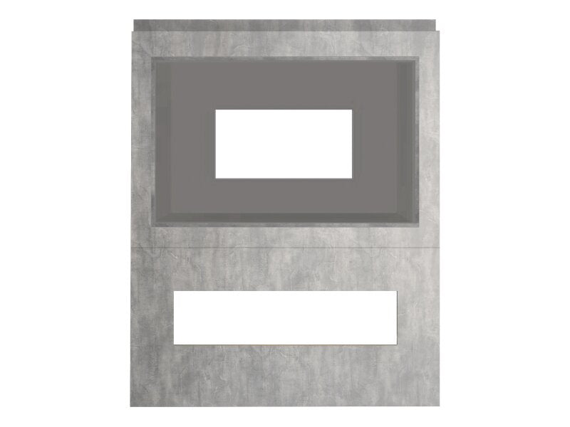 Acantha Nexus Media wall Concrete effect Frame