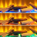 Acantha Nexus Inset Fire bed lighting, Blue, Orange & Green